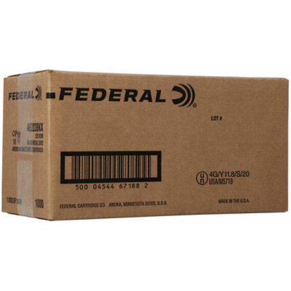 Federal 55gr FMJ .223  1000ct